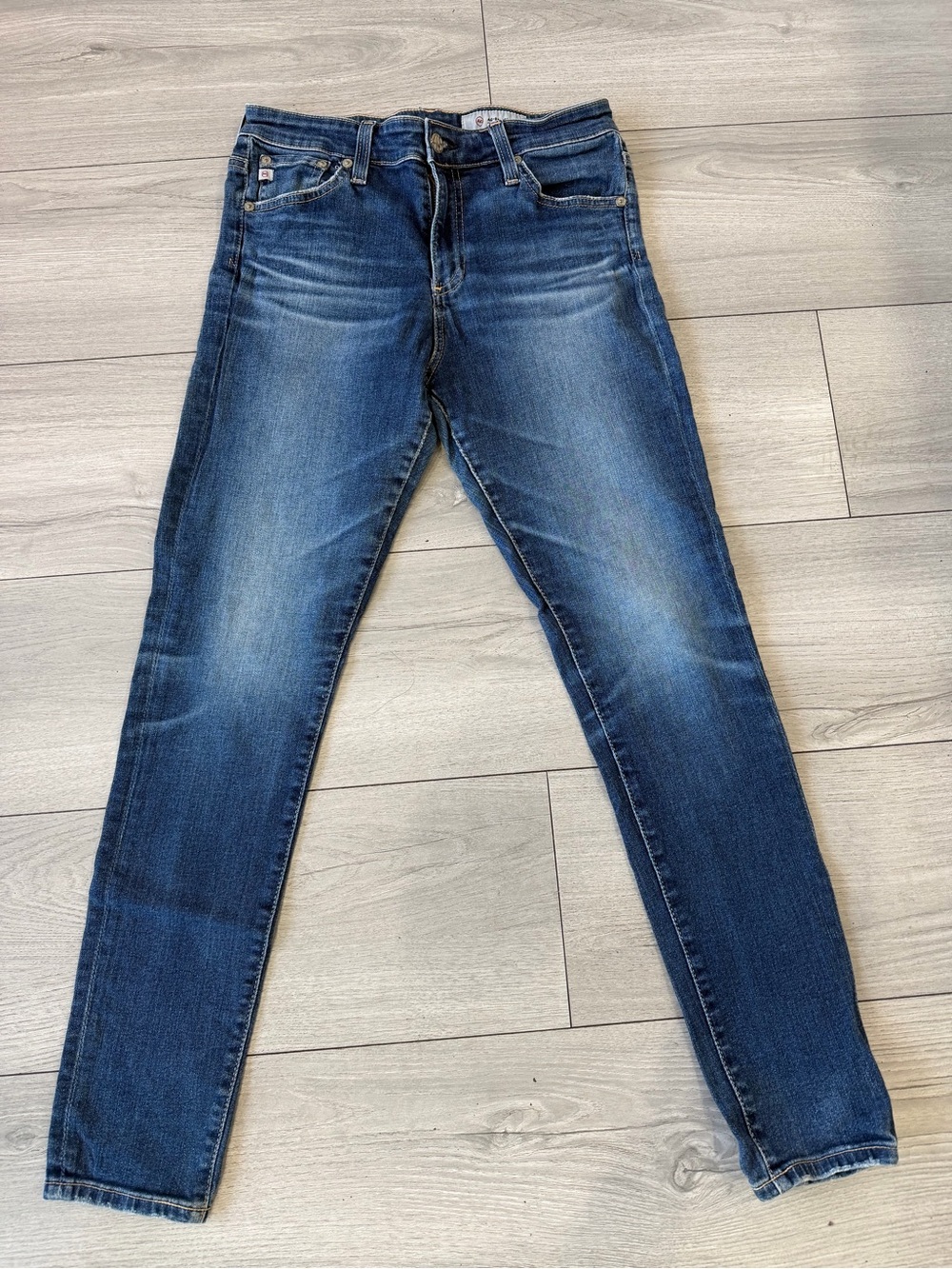 Ag Adriano Goldschmied Dark Blue Slim Skinny Jeans